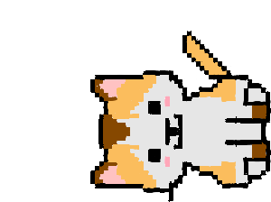 Pixel-art cat